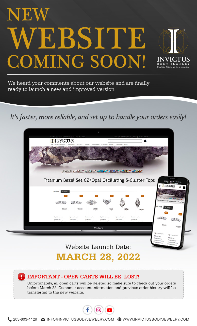 New & Improved Invictus Website Coming Soon - March 28, 2022