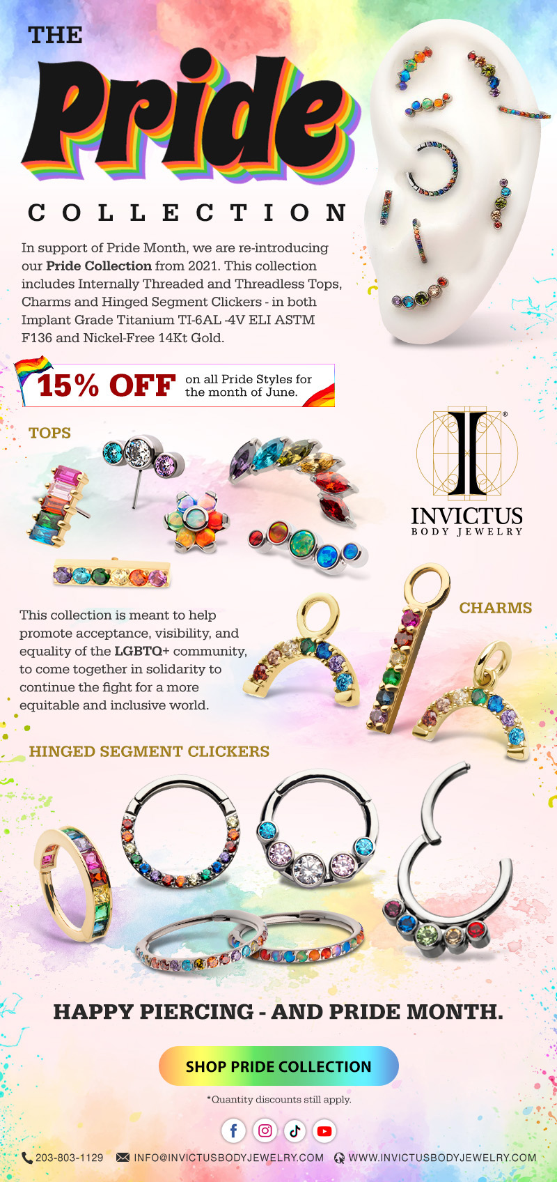 Invictus Pride Collection Sale 2023