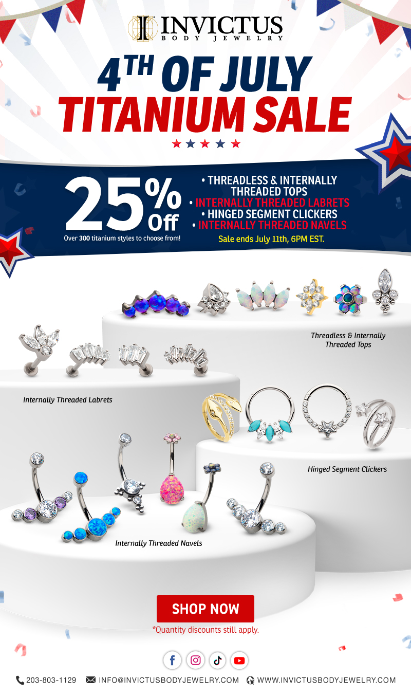 Independence Day Titanium Sale - 25% OFF!